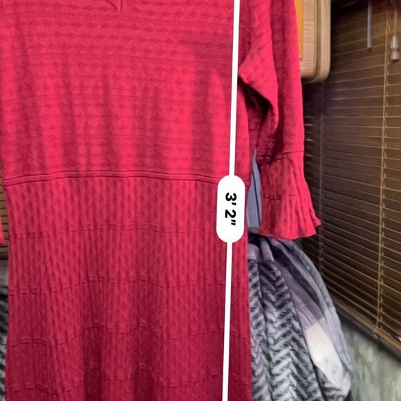 Liz Claiborne Red Sweater Dress Extra Large XL - Picture 7 of 7